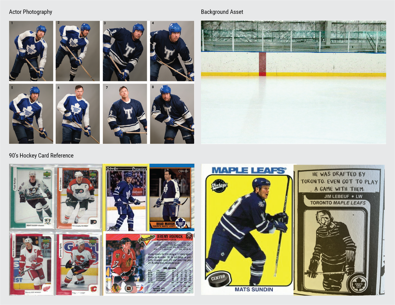 Int. Lester's Bedroom - Hockey Card Prop (process)