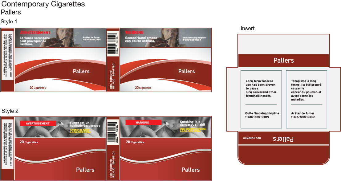 Vintage/Contemporary Cigarette Pack Props