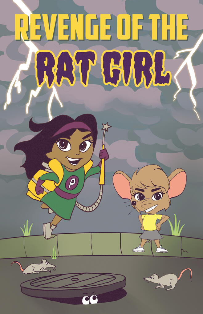 Int Publishing House – Children’s Book Character Concepts (Penny Pest Control by Danielle Sahota | Rat Girl, background, and design by Me)
