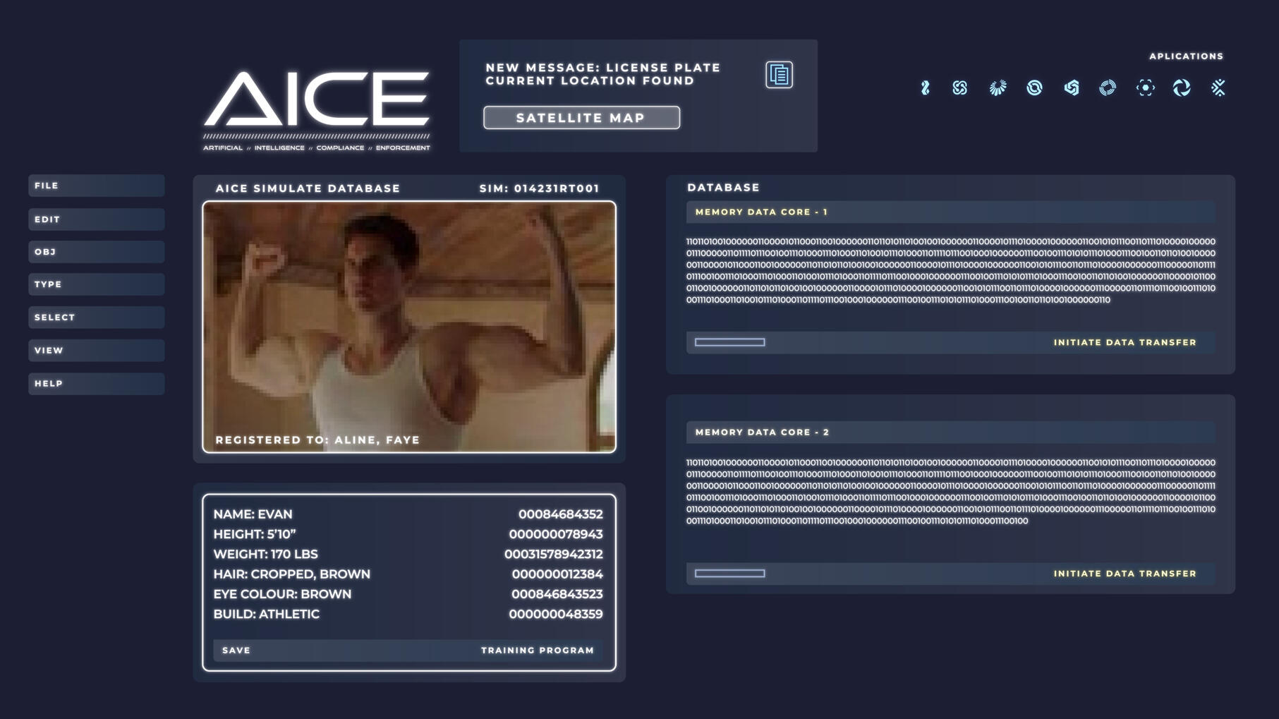 Int AICE Headquarters Internal App UI/Various VFX Screens