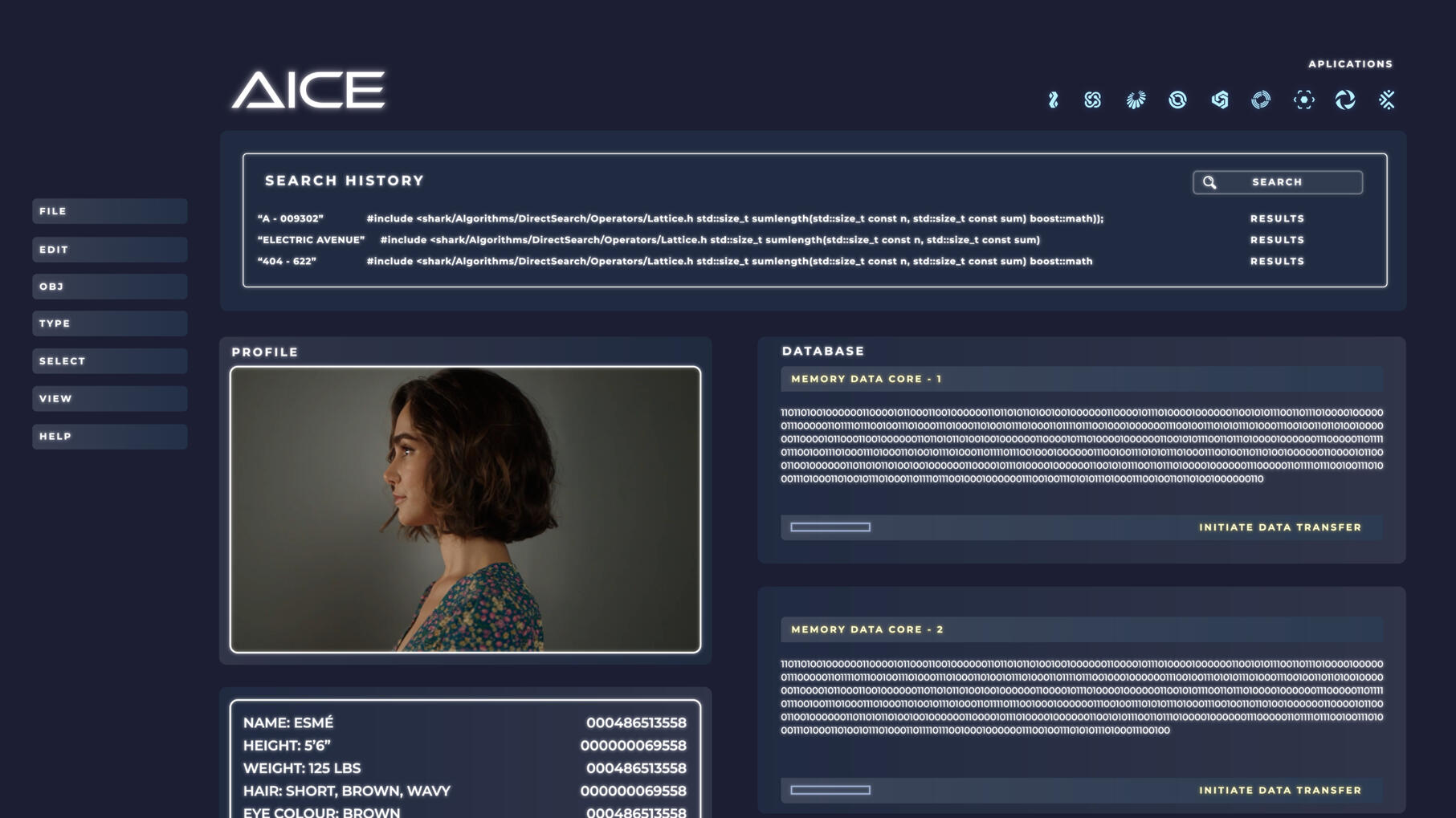 Int AICE Headquarters Internal App UI/Various VFX Screens