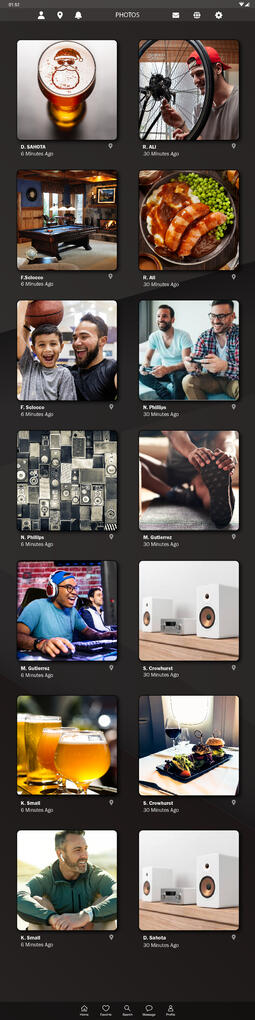 Int Marketing Agency - Social Media UI (tablet)